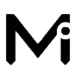 Logo MV en noir et blanc.